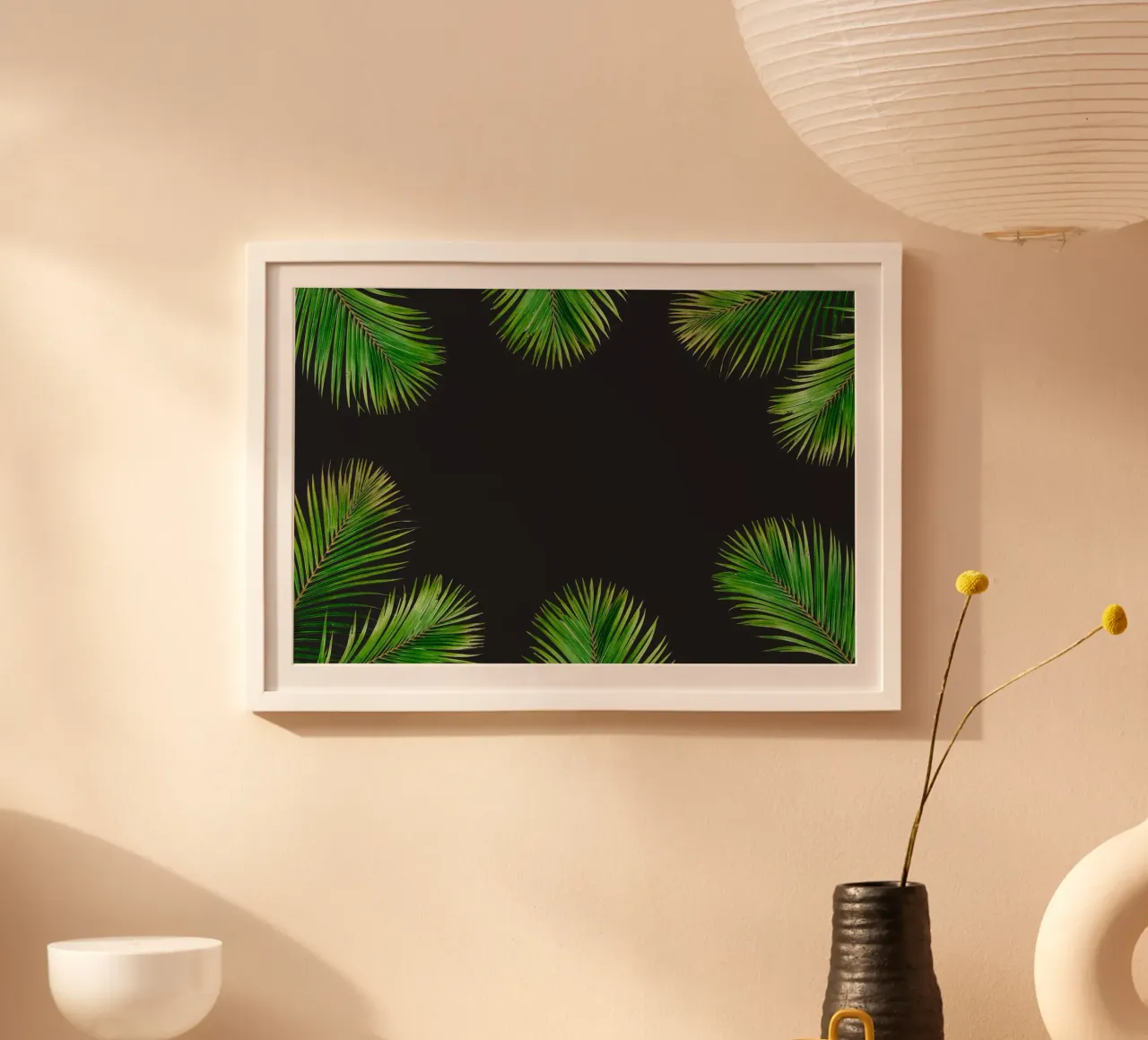 Minimalismo tropicale poster con telaio in plastica da PhotoVibe Decor