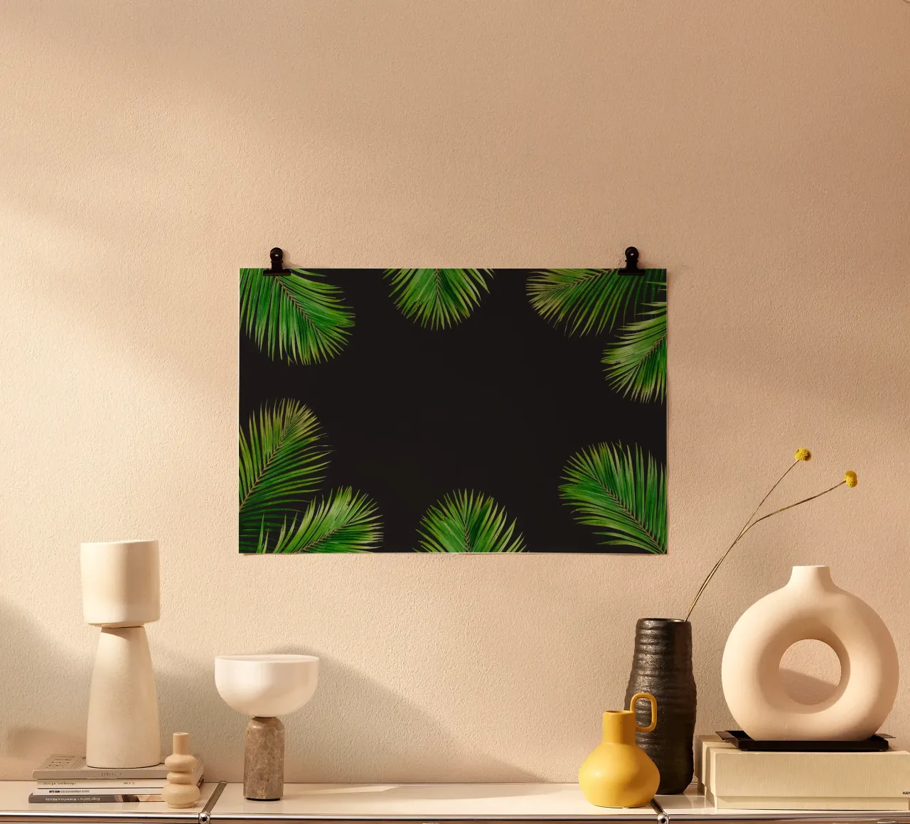 Minimalismo tropicale poster con telaio in plastica da PhotoVibe Decor