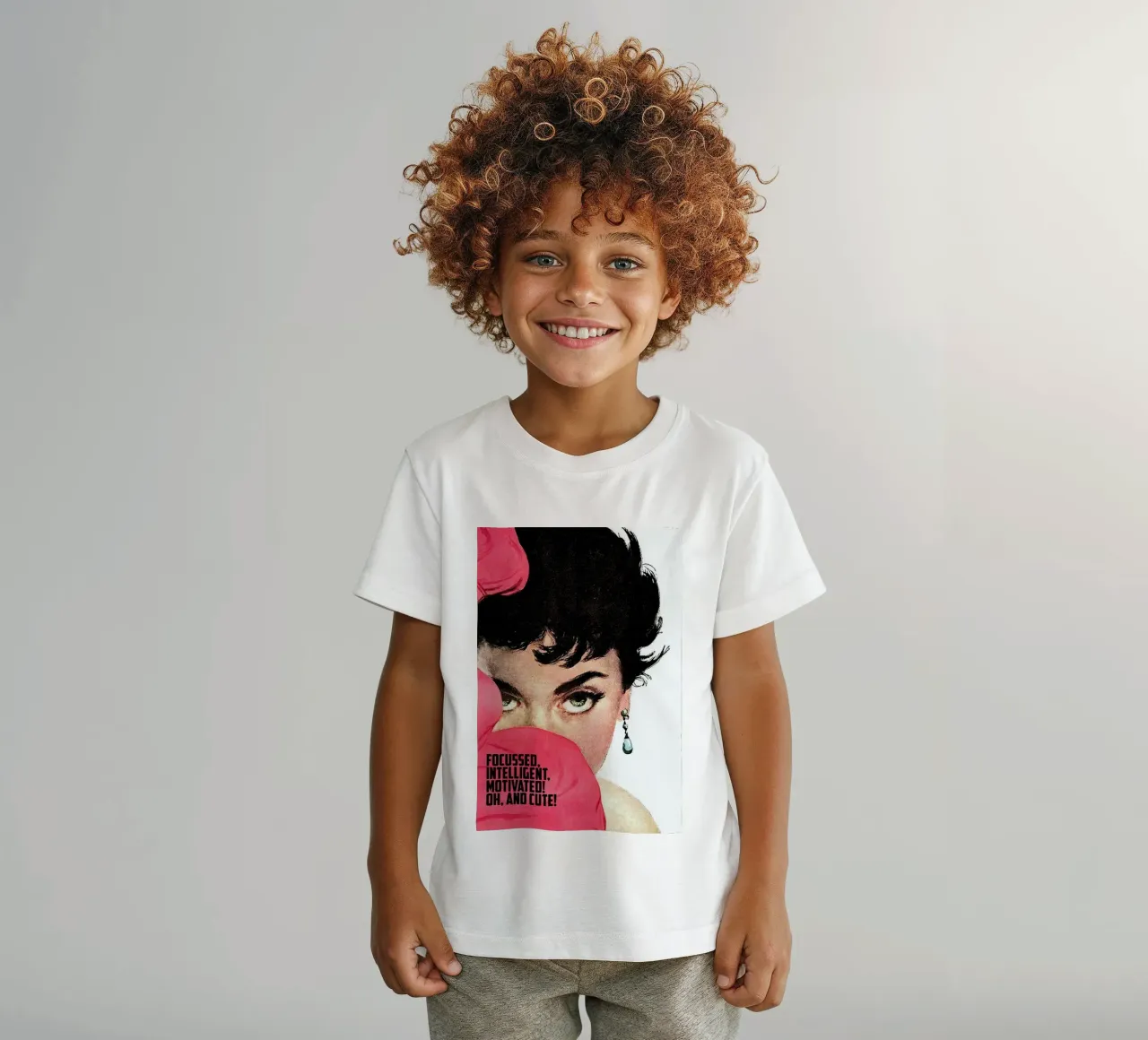 Focussed Intelligent Motivated kids t-shirt by Gallery Print and Art Limited