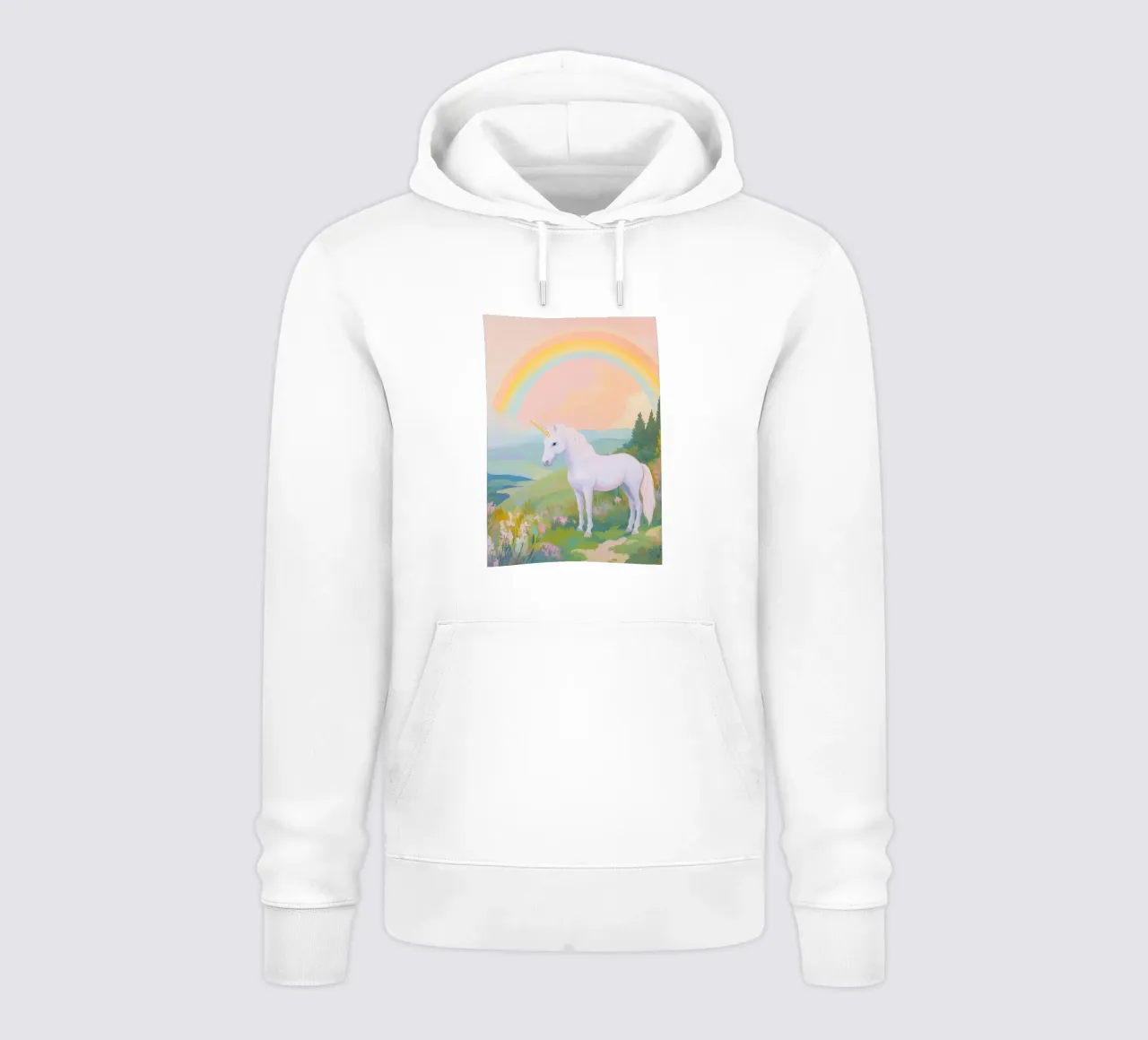 Unicorn & Rainbow felpa con cappuccio da Attaboy Dsgn