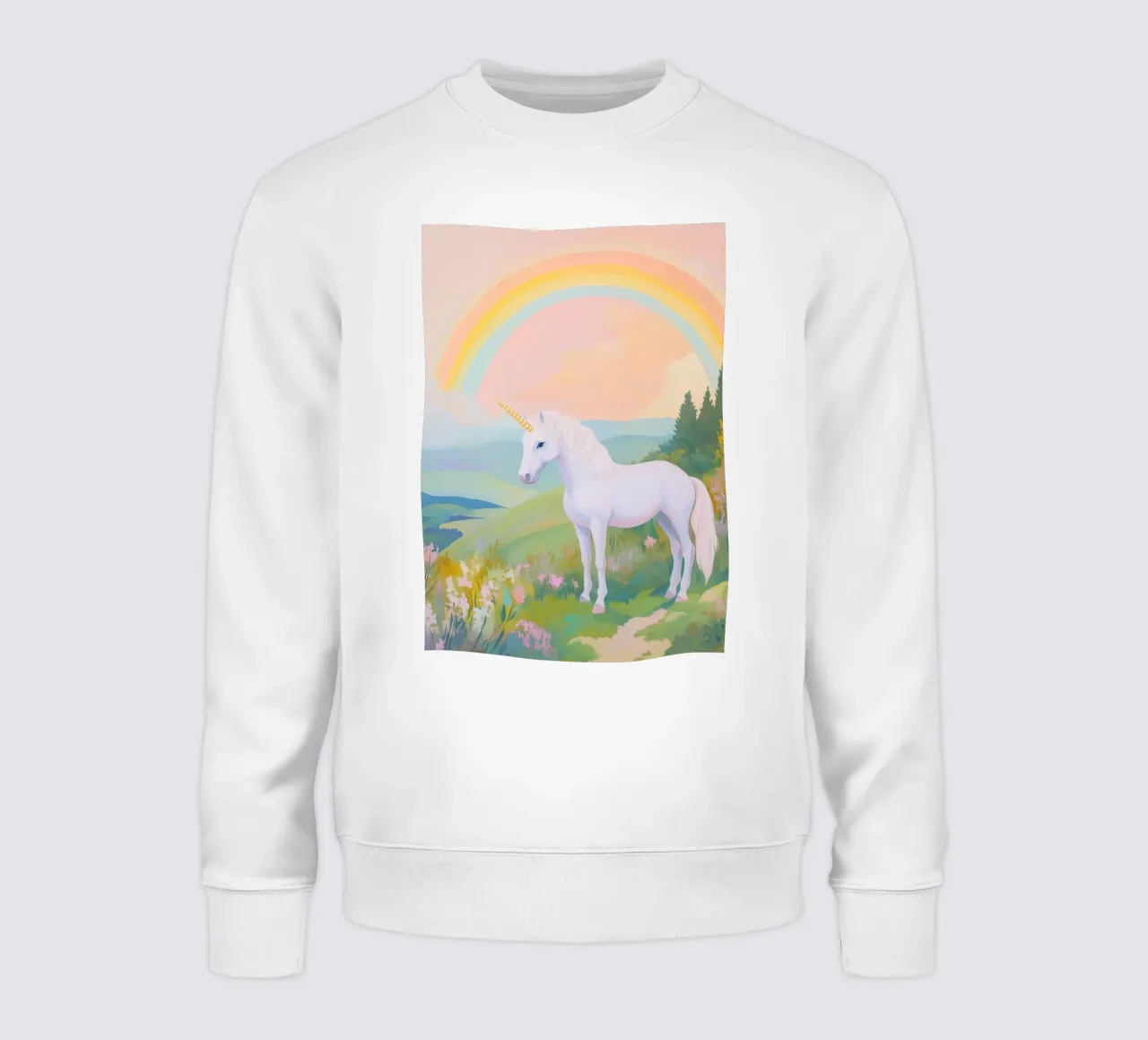 Unicorn & Rainbow felpa da Attaboy Dsgn