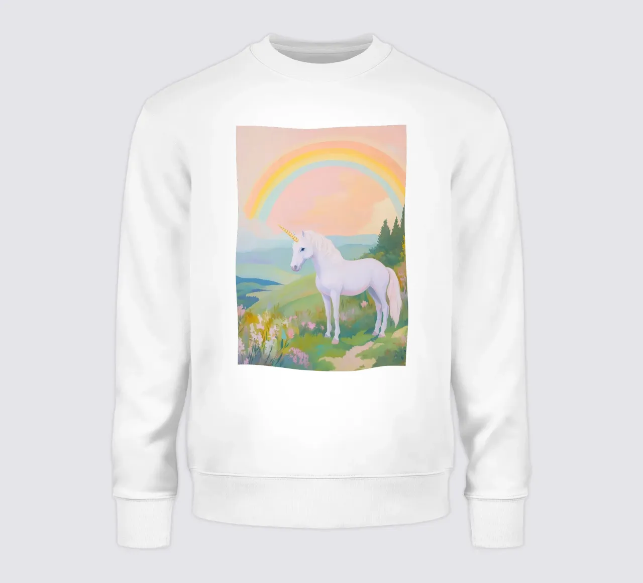 Unicorn & Rainbow felpa da Attaboy Dsgn