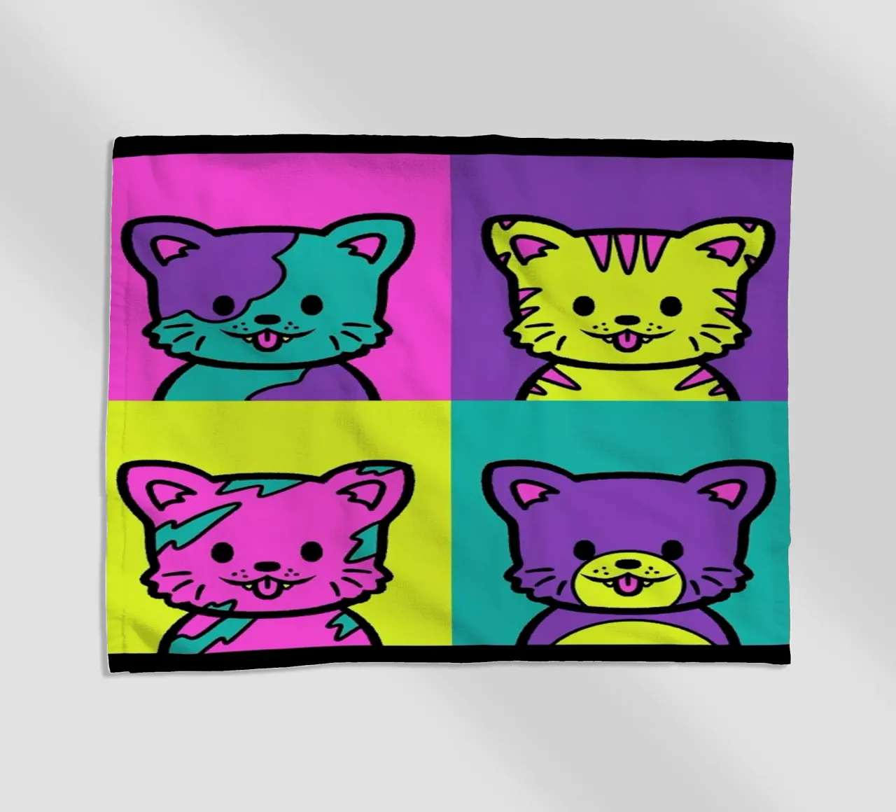 Cat Pop Art telo mare da Tobe Fonseca