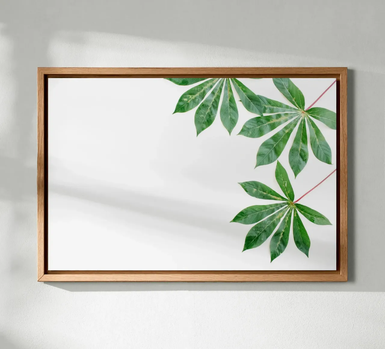 Minimalismo tropicale tela con Cornice a cassetta da PhotoVibe Decor