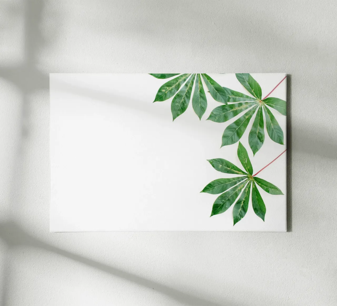 Minimalismo tropicale tela con Cornice a cassetta da PhotoVibe Decor