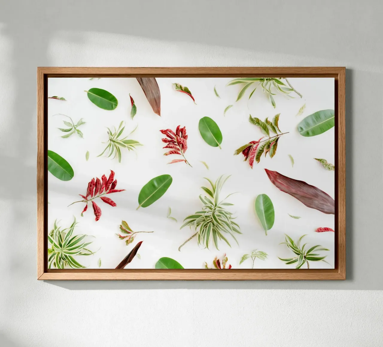 Tropisch minimalisme canvas met Baklijst van PhotoVibe Decor
