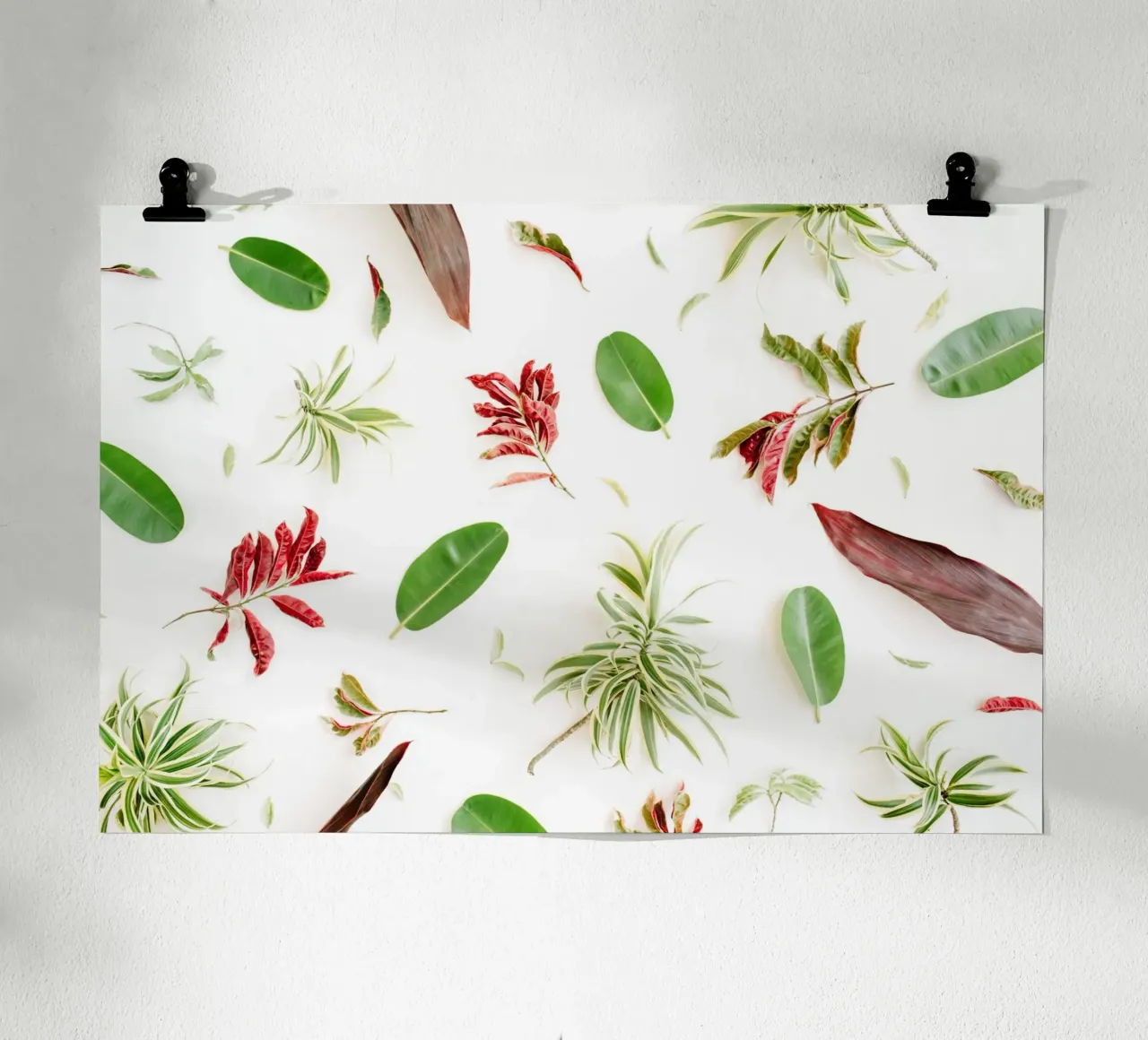 Minimalismo tropicale poster con telaio in plastica da PhotoVibe Decor