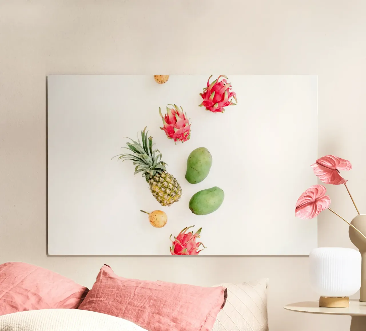 Minimalismo tropicale poster con telaio in alluminio da PhotoVibe Decor