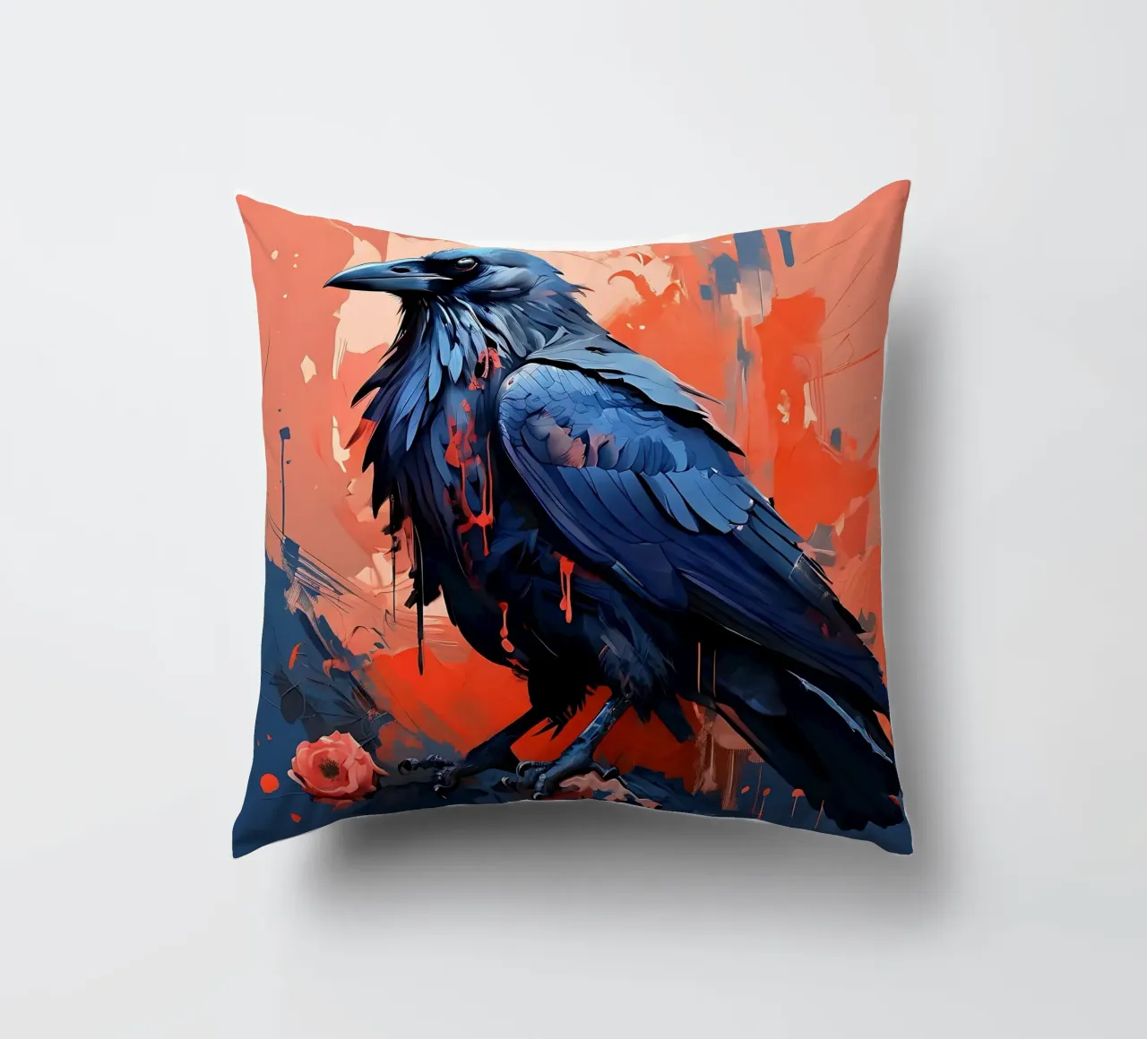 Corvo_Stile_F_2 cuscino da Tierisch bunt by LK