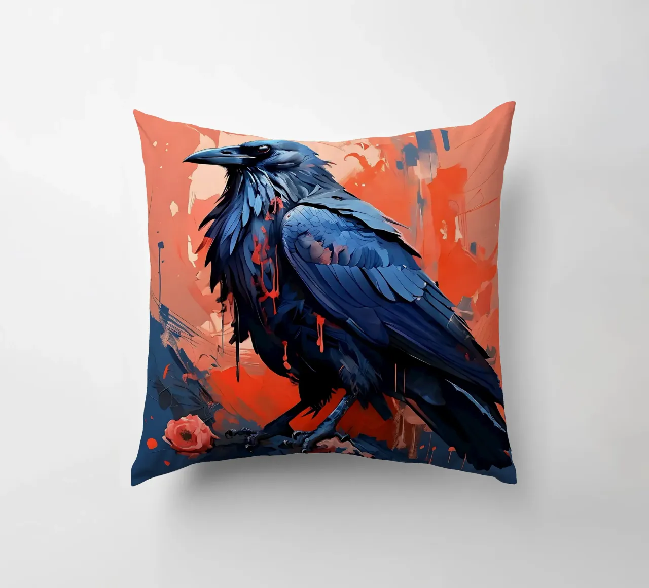 Corvo_Stile_F_2 cuscino da Tierisch bunt by LK