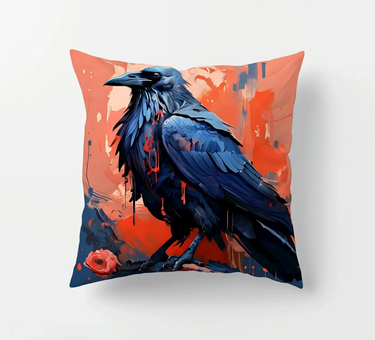 Corvo_Stile_F_2 cuscino da Tierisch bunt by LK