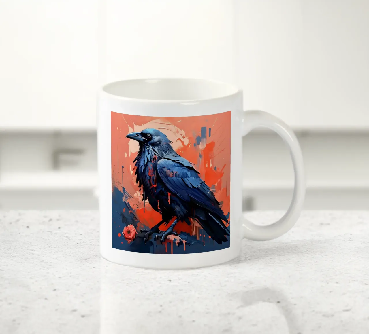 Corvo_Stile_F_2 tazza in ceramica da Tierisch bunt by LK