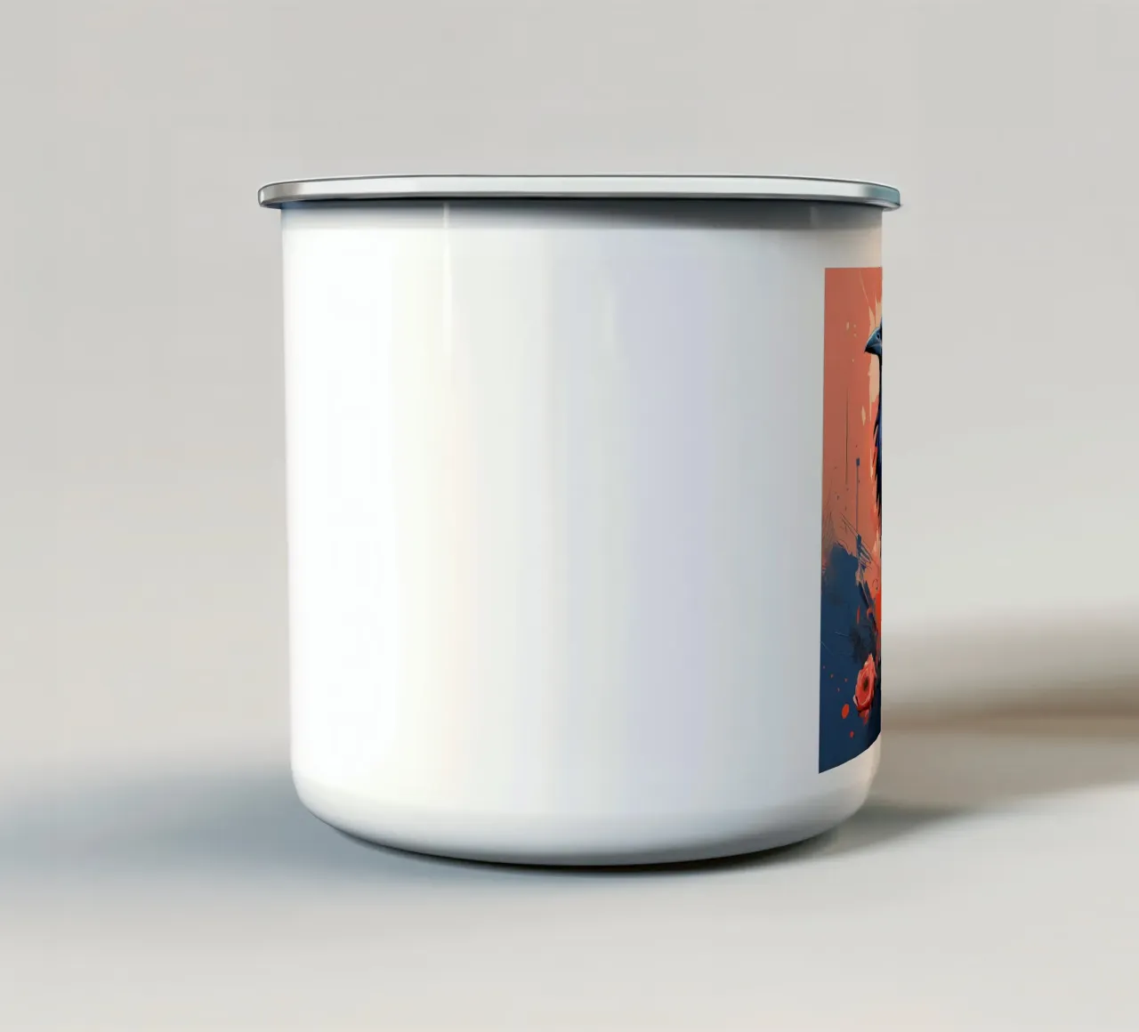 Corvo_Stile_F_2 tazza in smalto da Tierisch bunt by LK