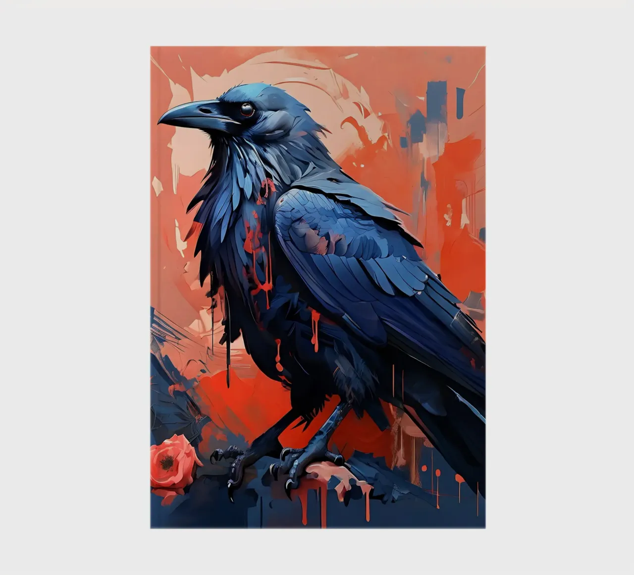 Crow_Style_F_2 notebook by Tierisch bunt by LK
