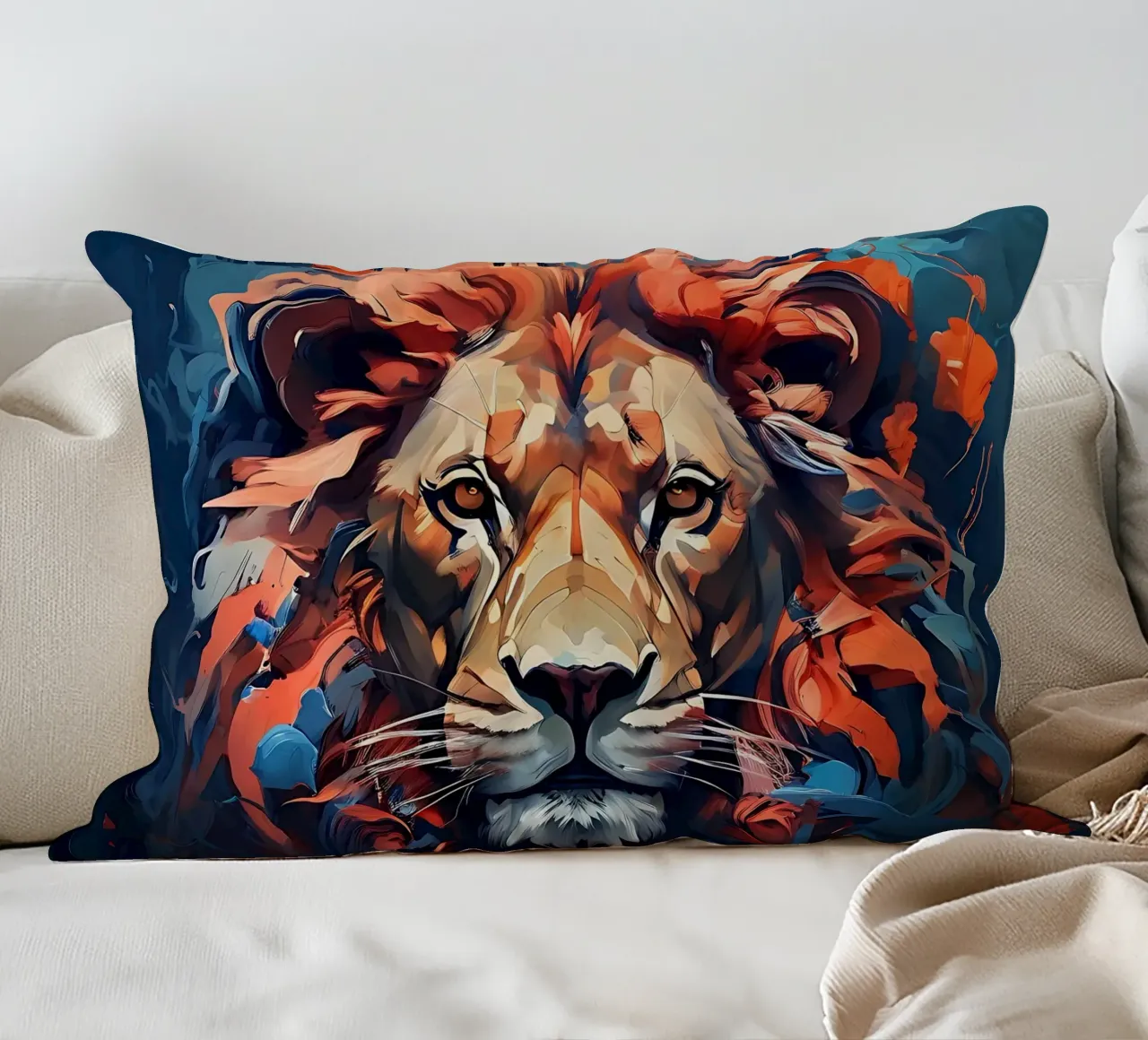 Leone_Stile_F_1 cuscino da Tierisch bunt by LK