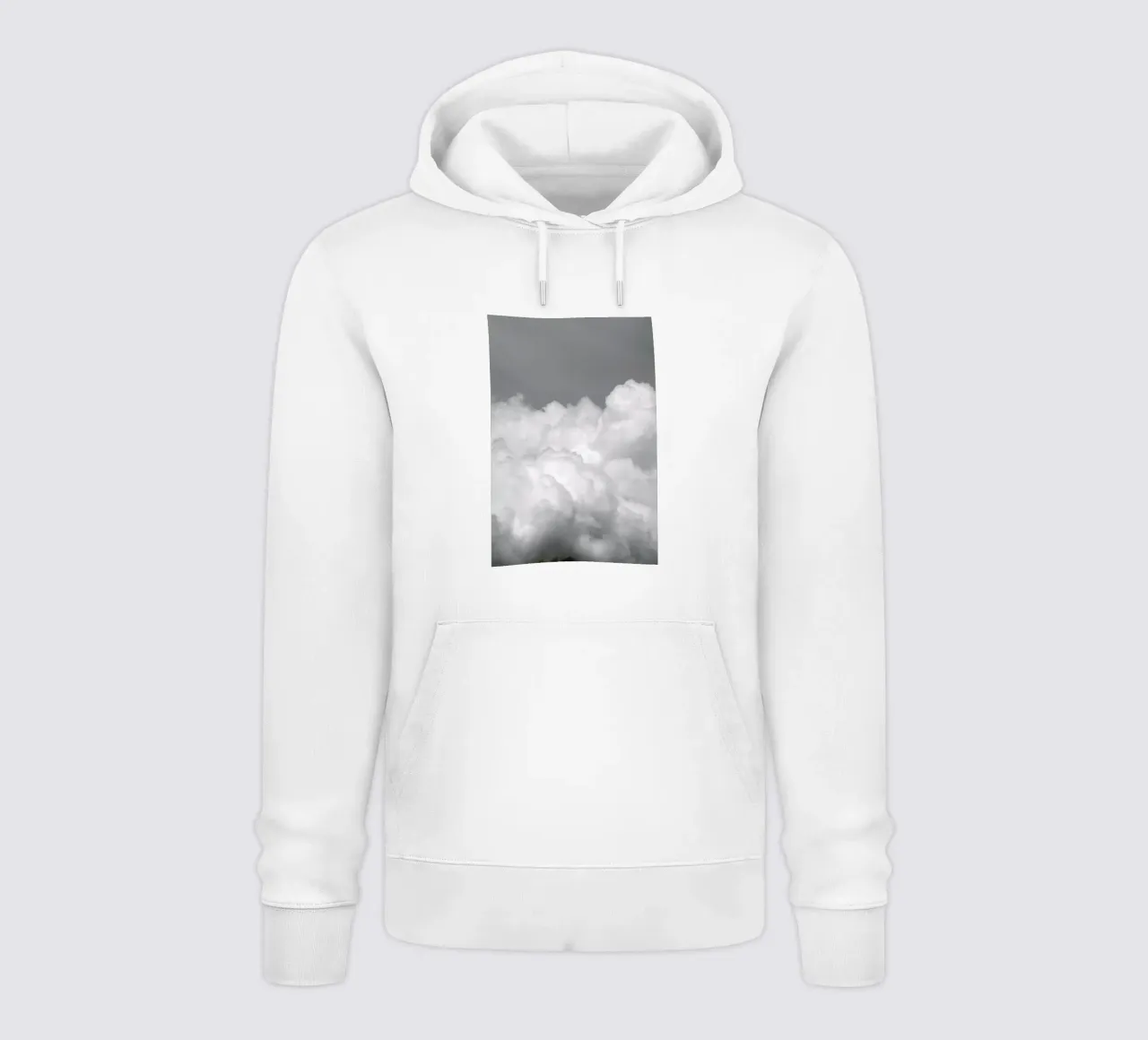 Minimal But Bold Clouds felpa con cappuccio da Studio Nahili