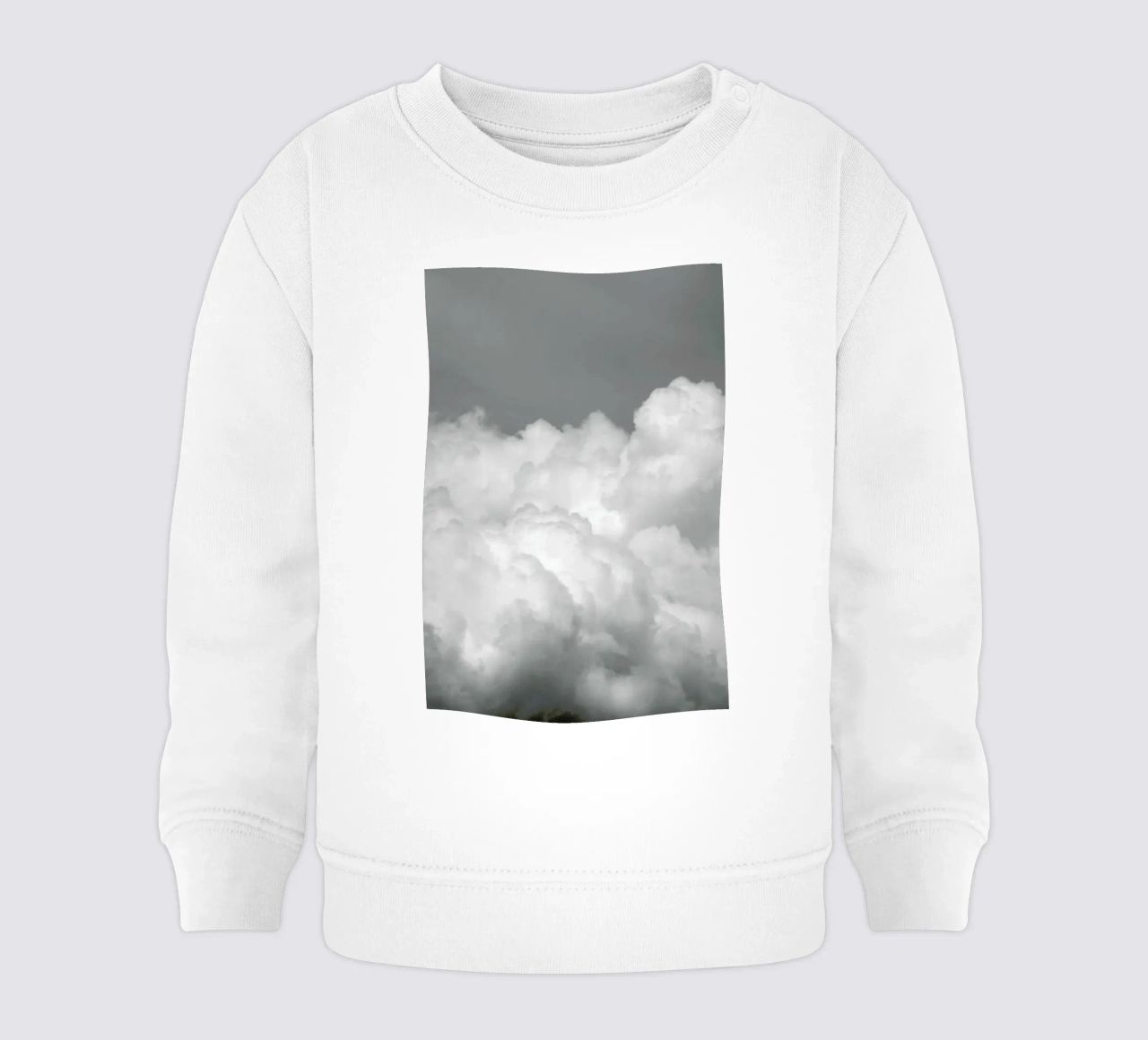 Minimal But Bold Clouds felpa neonato da Studio Nahili