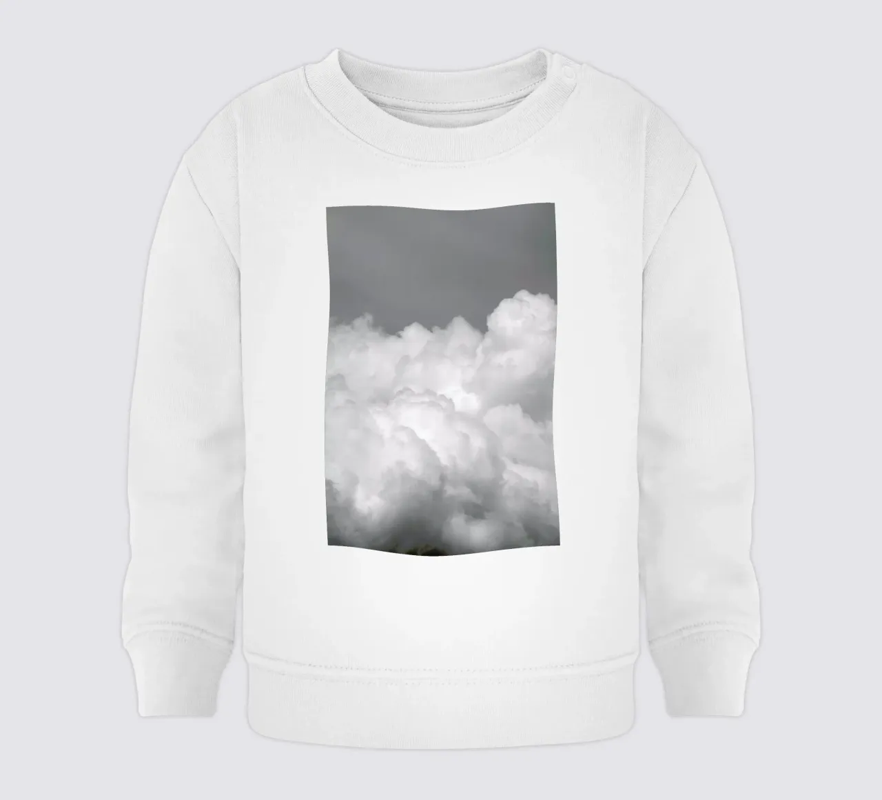 Minimal But Bold Clouds felpa neonato da Studio Nahili