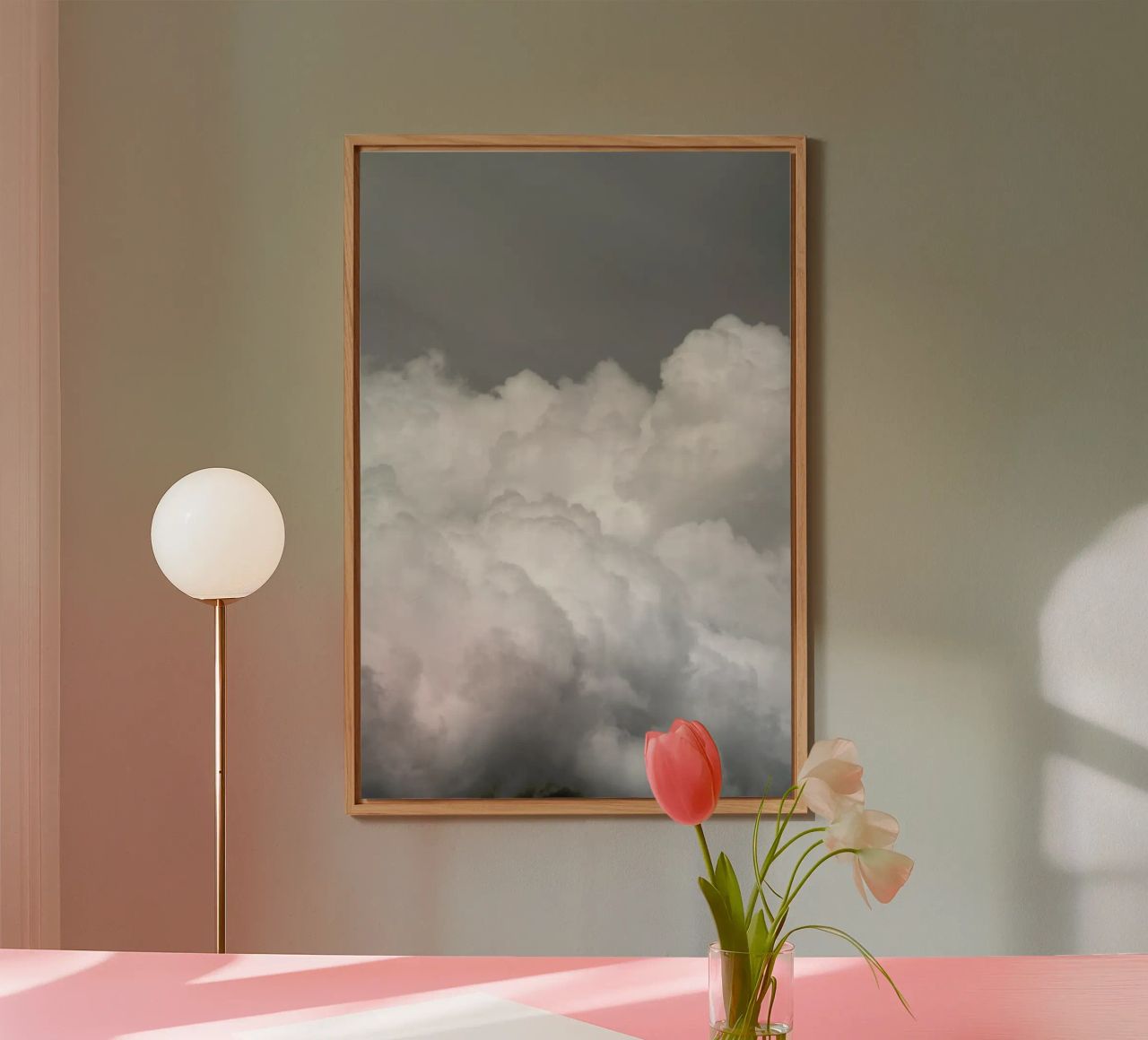 Minimal But Bold Clouds alluminio dibond da Studio Nahili