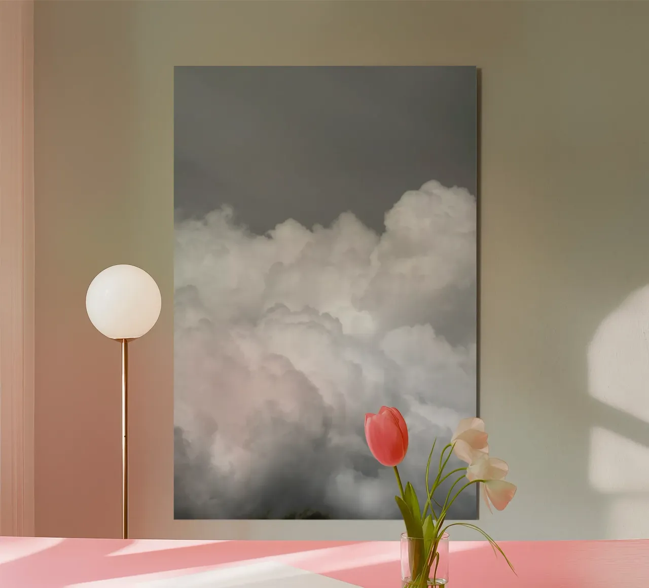 Minimal But Bold Clouds alluminio dibond da Studio Nahili