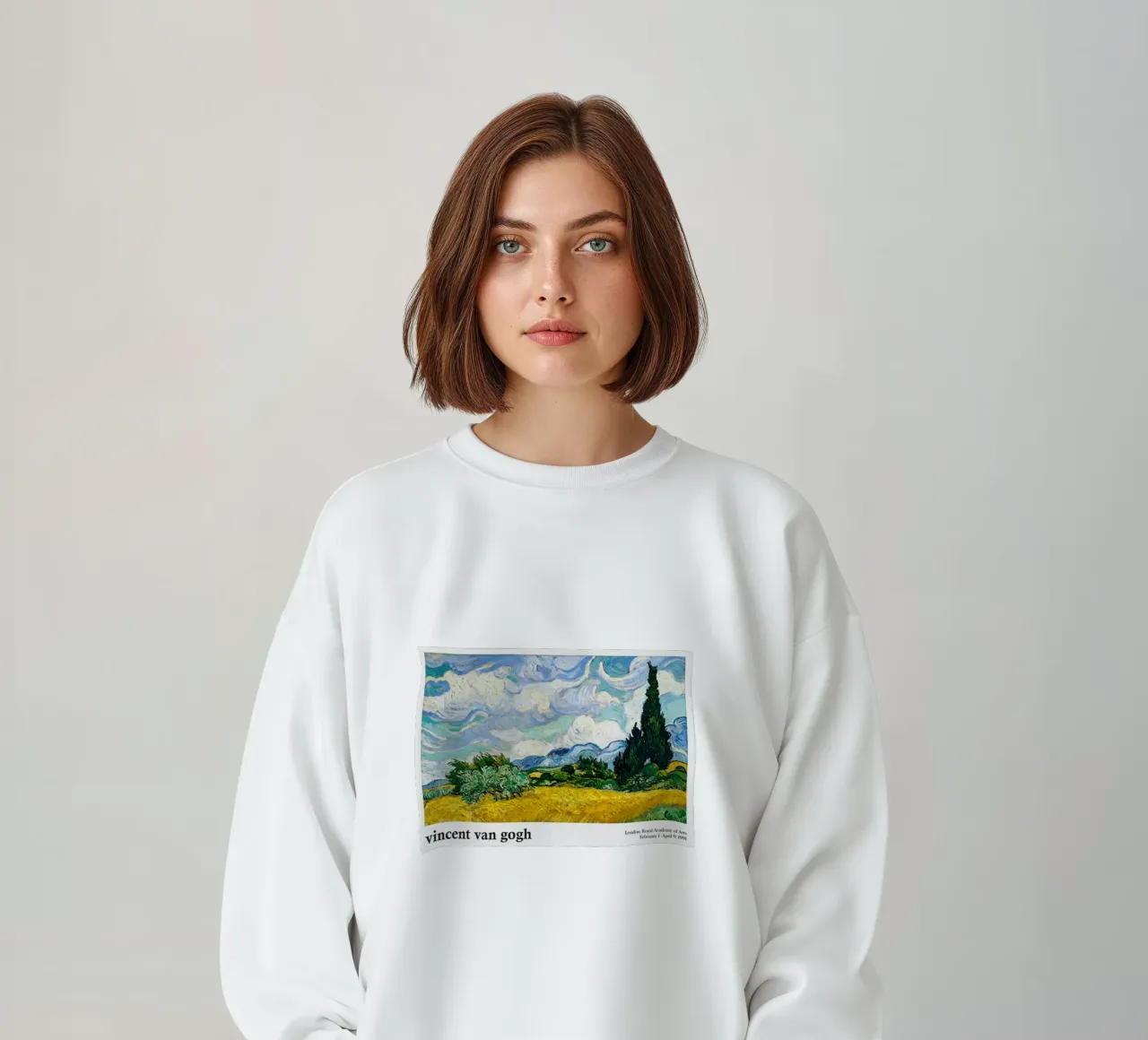 Vincent van Gogh - Wheat Field with Cypresses sweatshirt by ashcraft shop