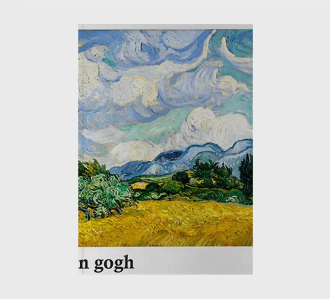 Vincent van Gogh - Wheat Field with Cypresses notebook by ashcraft shop