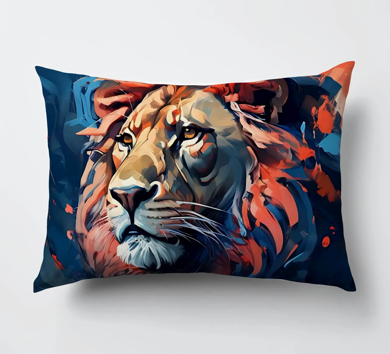 Lion_Style_F_3 decorative cushion by Tierisch bunt by LK