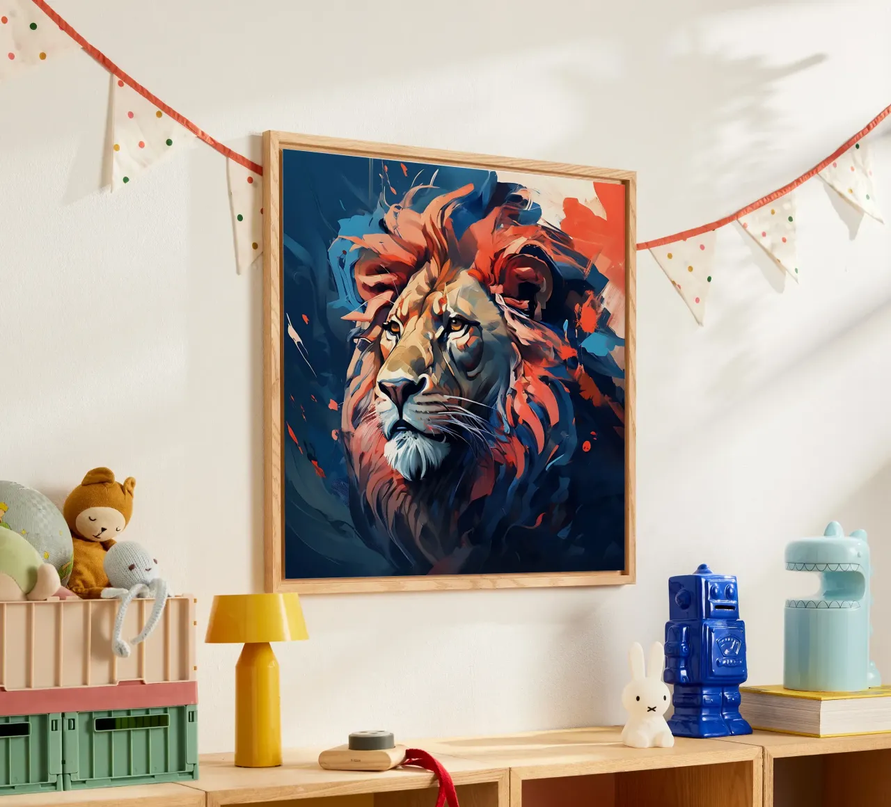 Lion_Style_F_3 acrylic glass by Tierisch bunt by LK