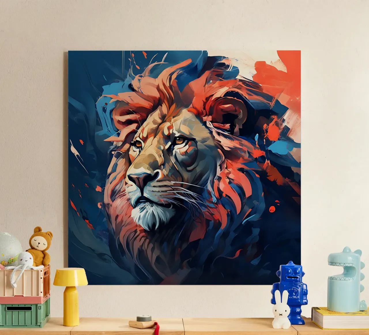 Lion_Style_F_3 acrylic glass by Tierisch bunt by LK