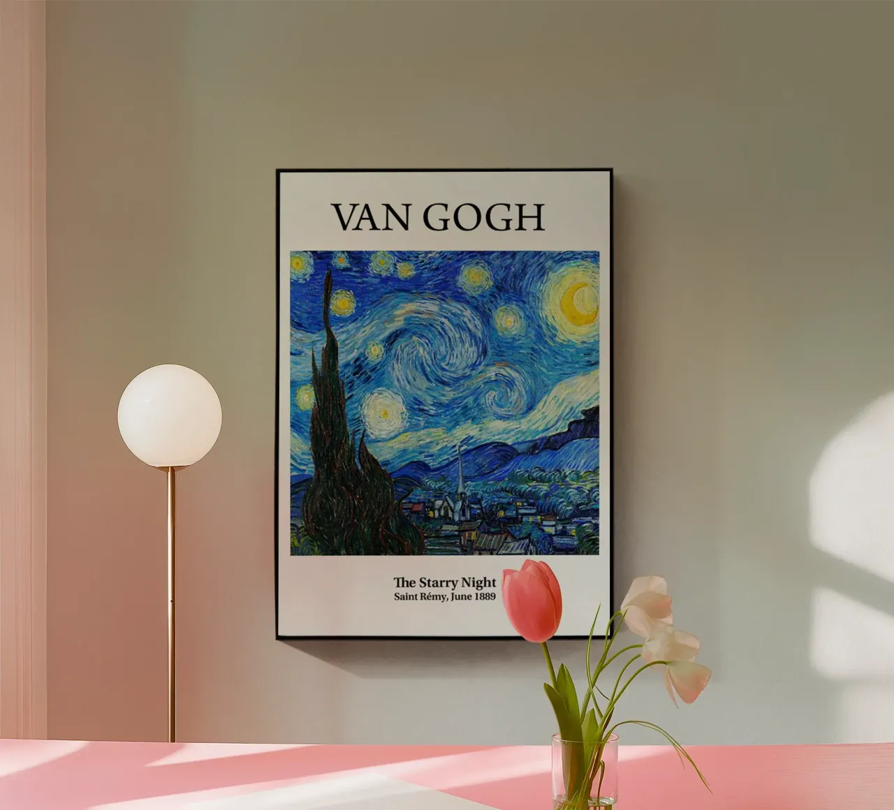 Vincent van Gogh Kunst Poster - Die sternenklare Nacht Acryl-Glas von ashcraft shop