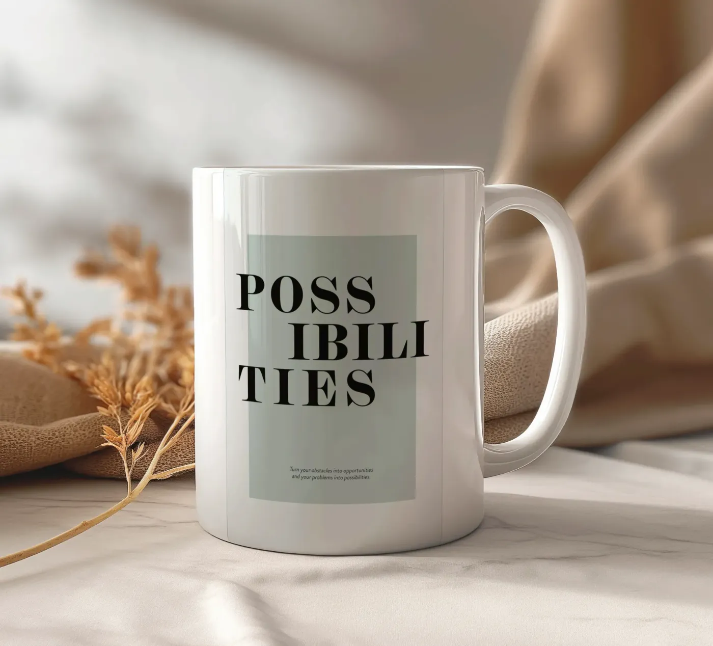 Possibilities ceramic mug by Ayleen