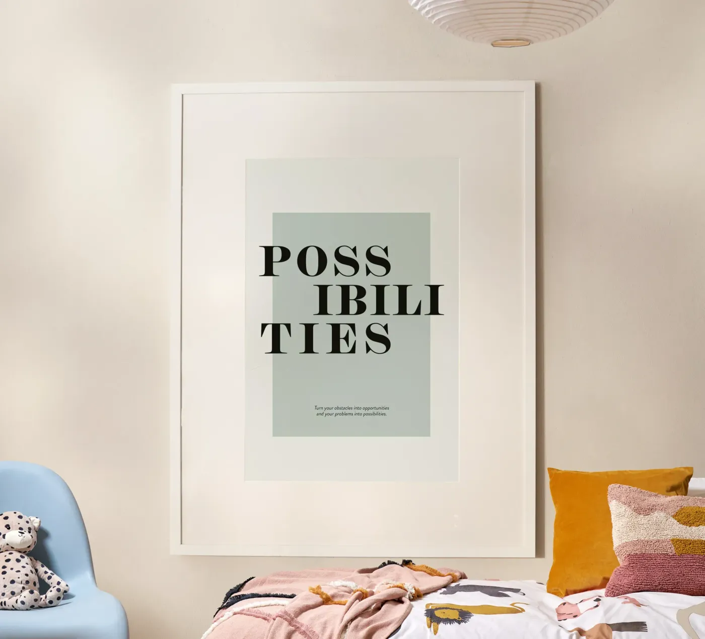 Possibilities poster met houten frame van Ayleen