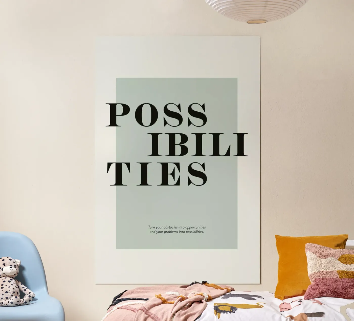 Possibilities poster met houten frame van Ayleen