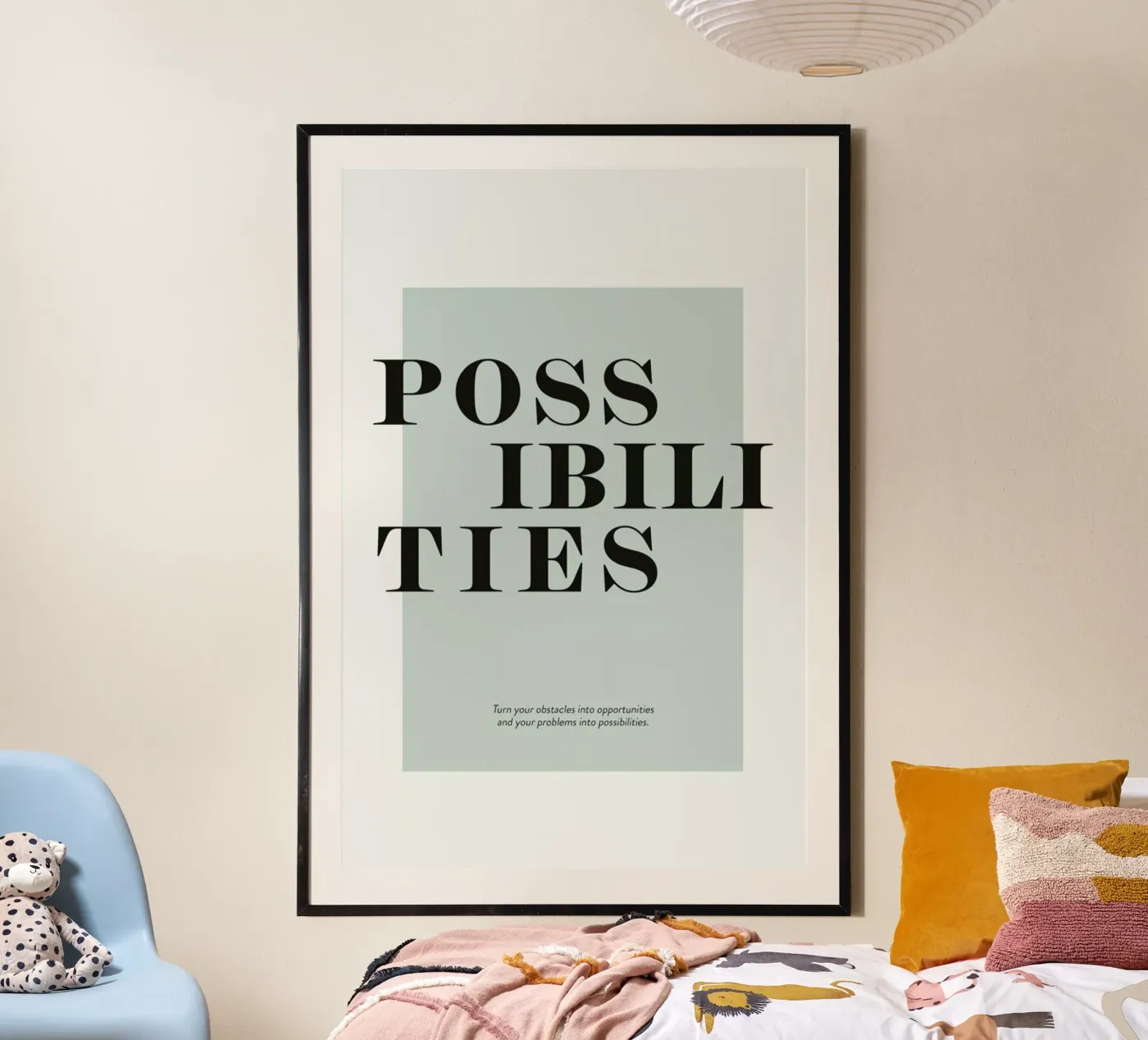 Possibilities poster met houten frame van Ayleen