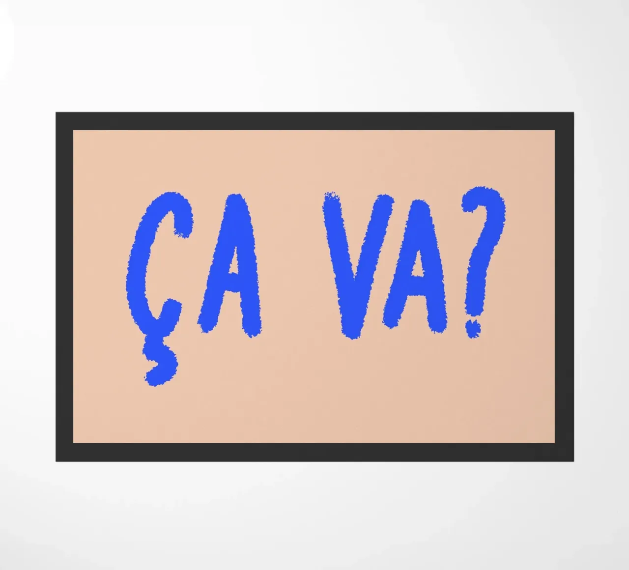Ça va? doormat by FRICKE DESIGN