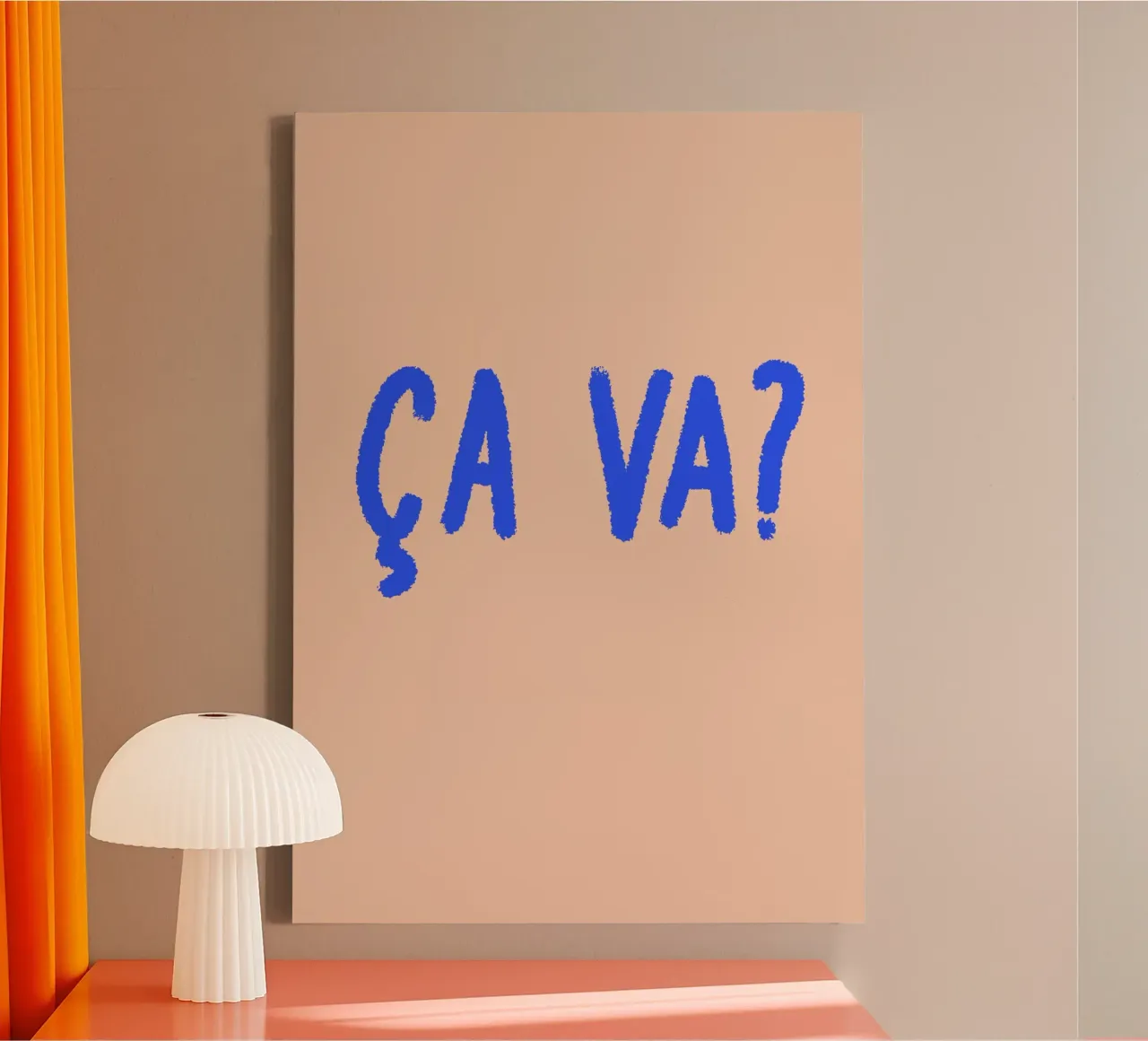 Ça va? tela con Cornice a cassetta da FRICKE DESIGN