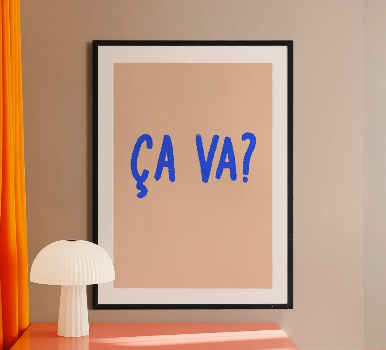 Ça va? poster by FRICKE DESIGN
