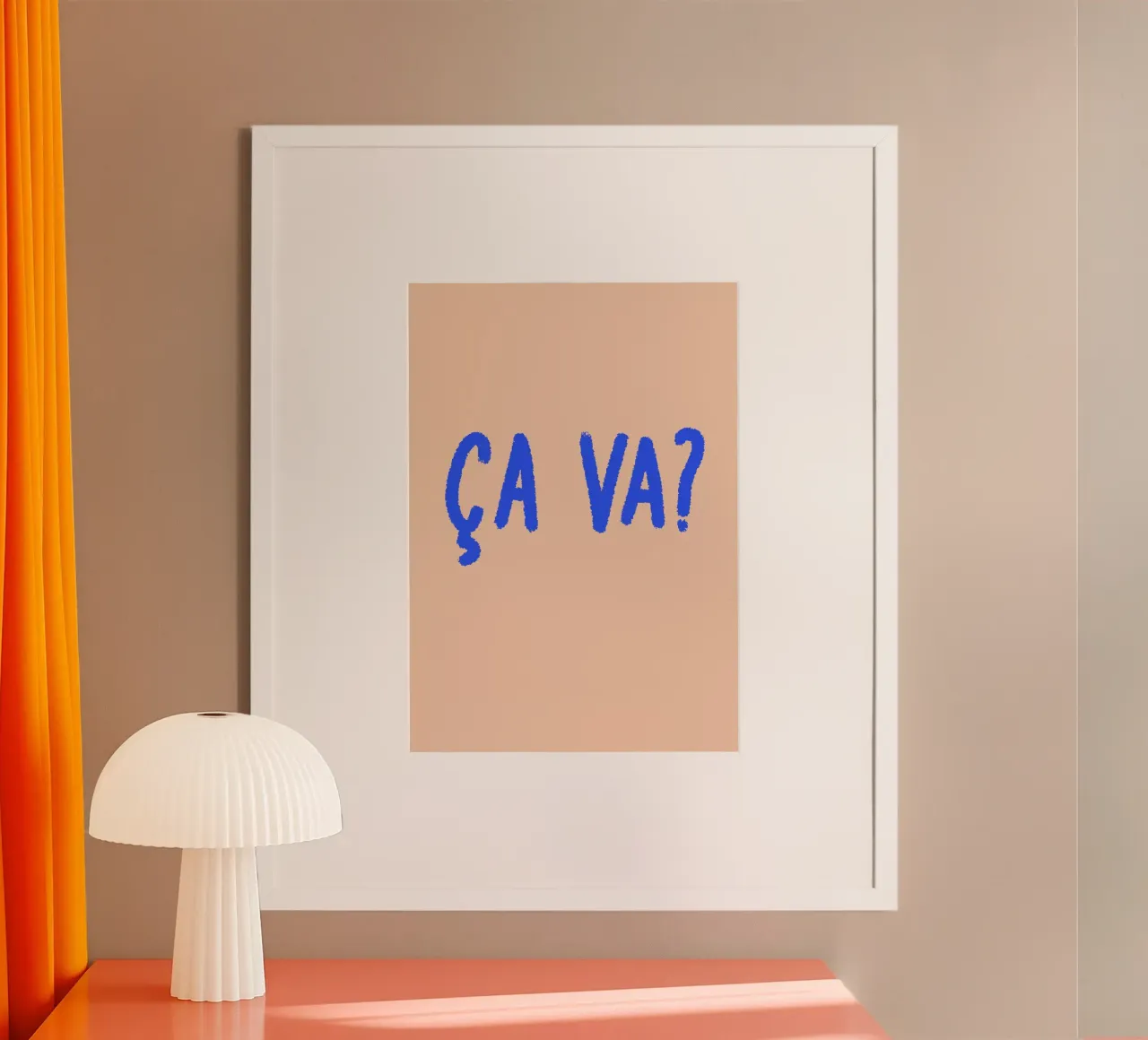 Ça va? poster by FRICKE DESIGN