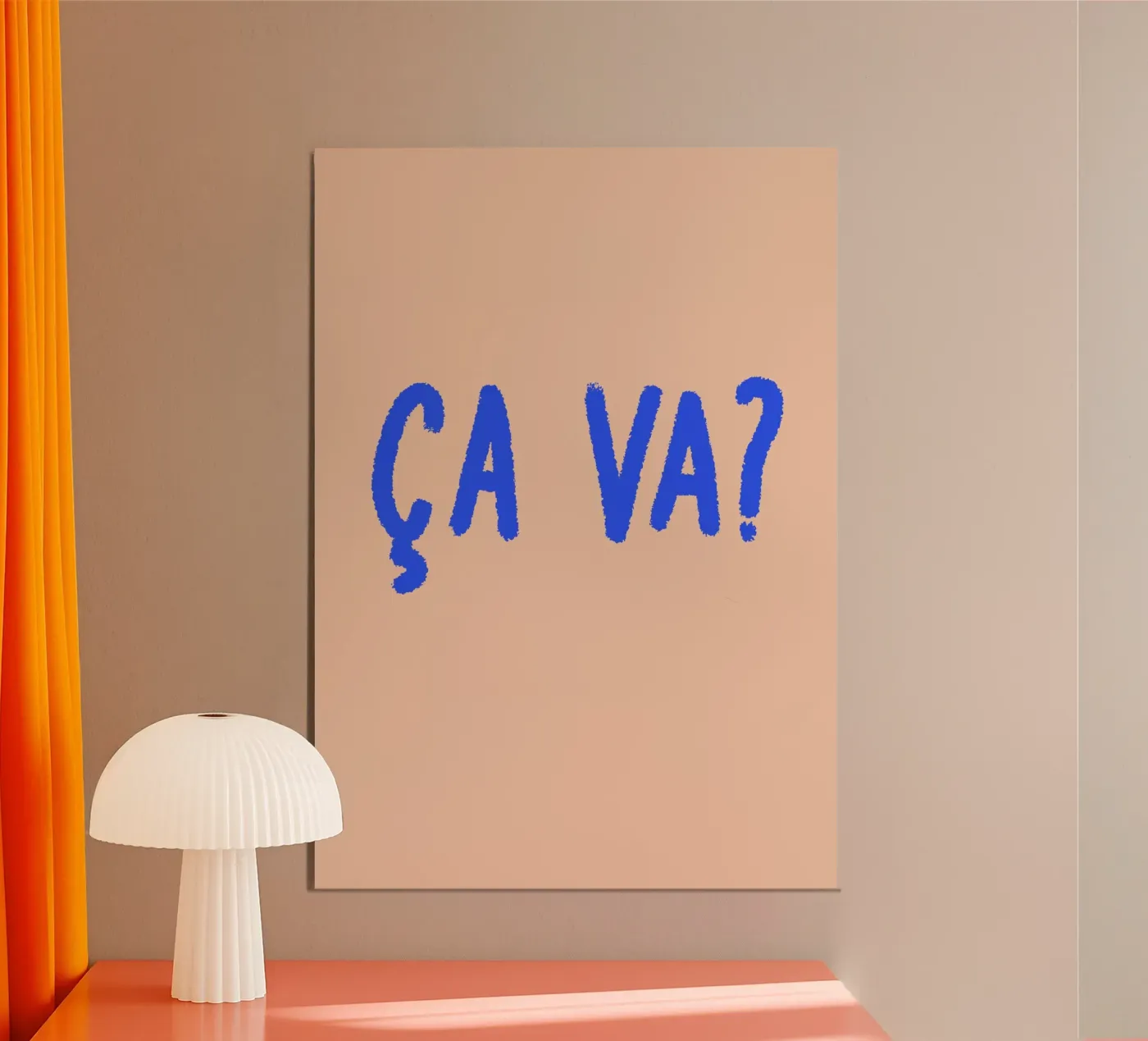 Ça va? poster van FRICKE DESIGN