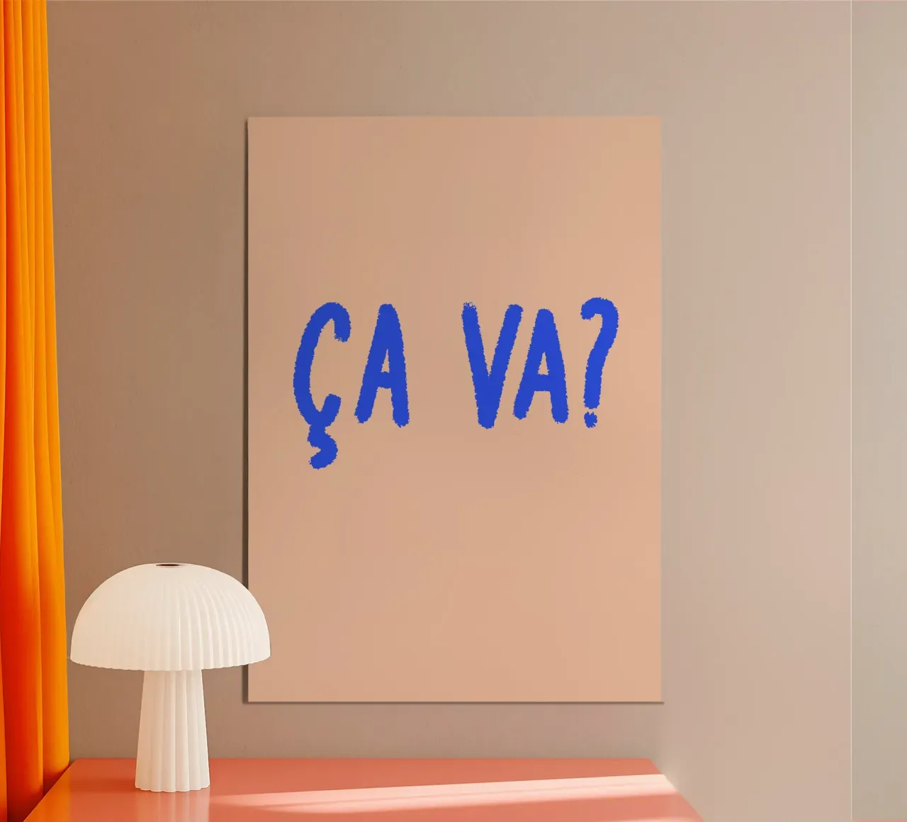 Ça va? poster by FRICKE DESIGN