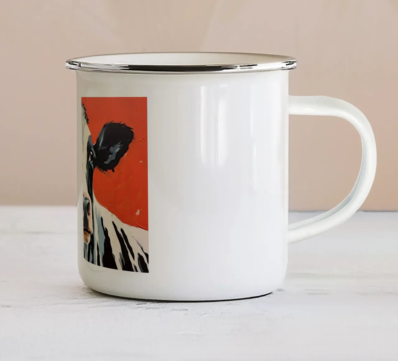 Arte da parete di Imagine tazza in smalto da Imagine