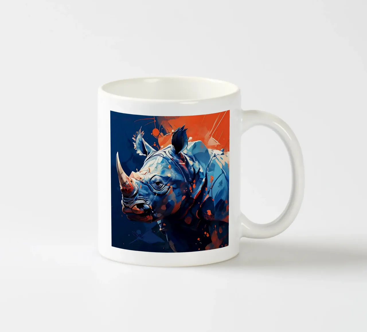 Nashorn_Stil_F_1 tazza in ceramica da Tierisch bunt by LK