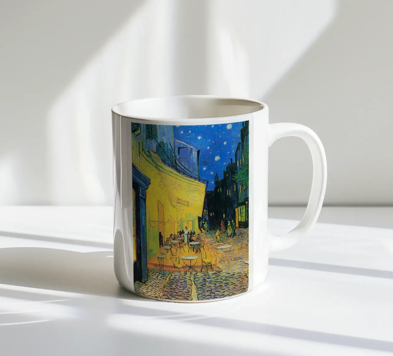 Stampa d'arte di Vincent van Gogh - Terrazza del caffè di notte tazza in ceramica da ashcraft shop