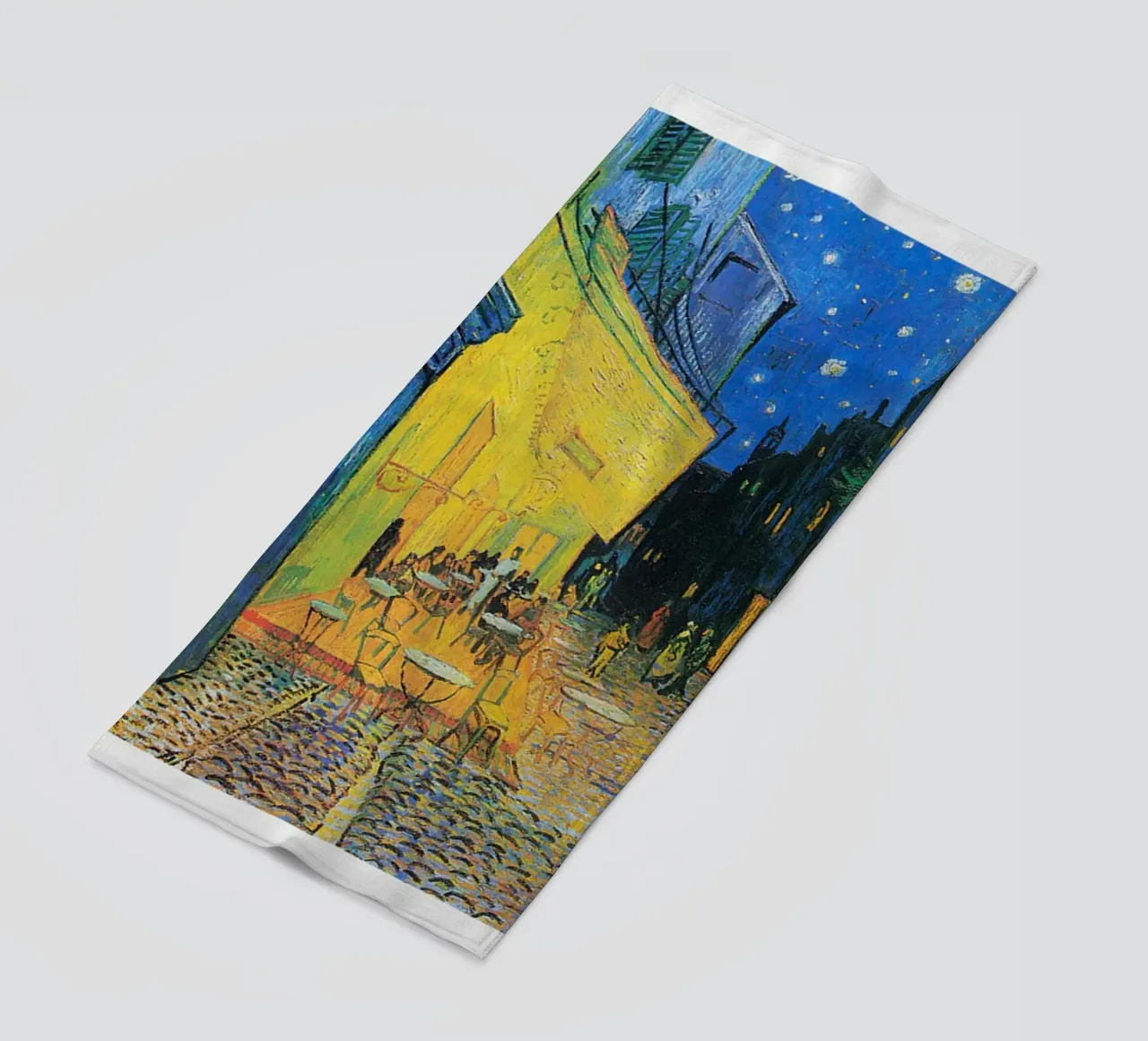 Stampa d'arte di Vincent van Gogh - Terrazza del caffè di notte telo mare da ashcraft shop