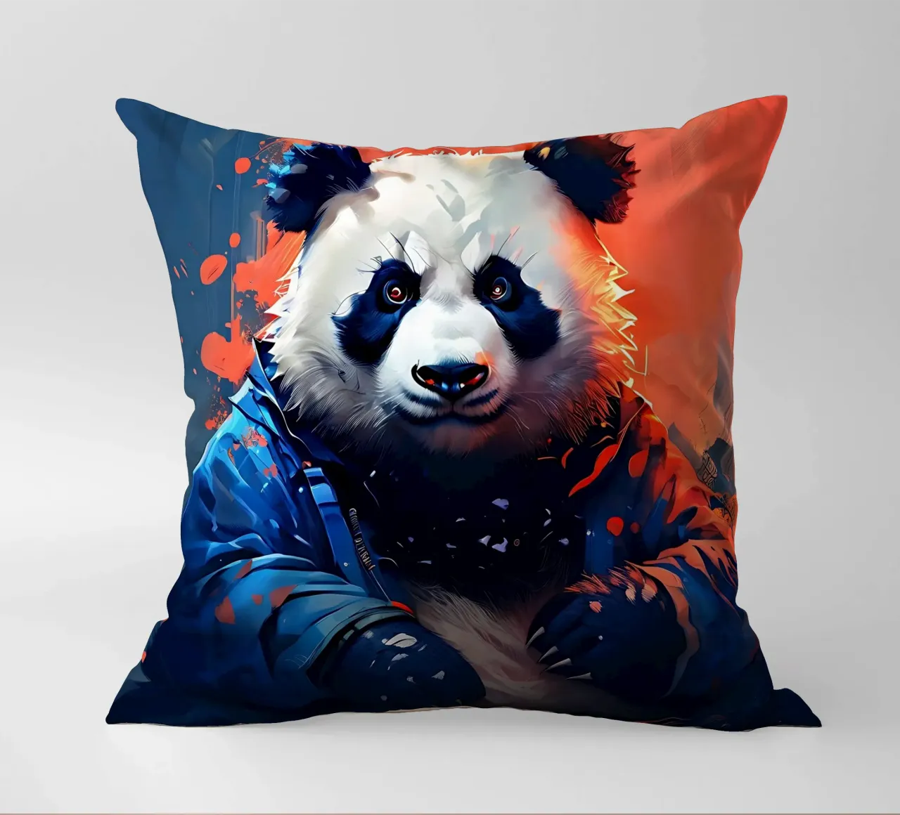 Panda_Stile_F_1 cuscino da Tierisch bunt by LK