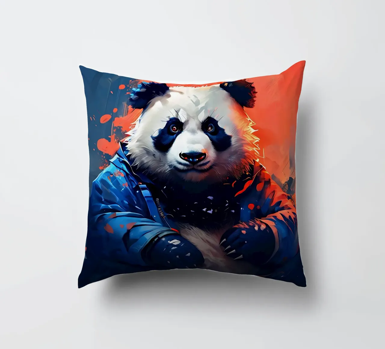Panda_Stile_F_1 cuscino da Tierisch bunt by LK