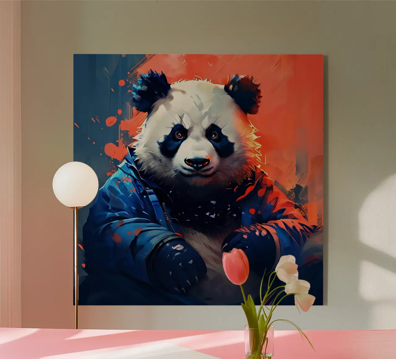 Panda_Stil_F_1 Acryl-Glas von Tierisch bunt by LK