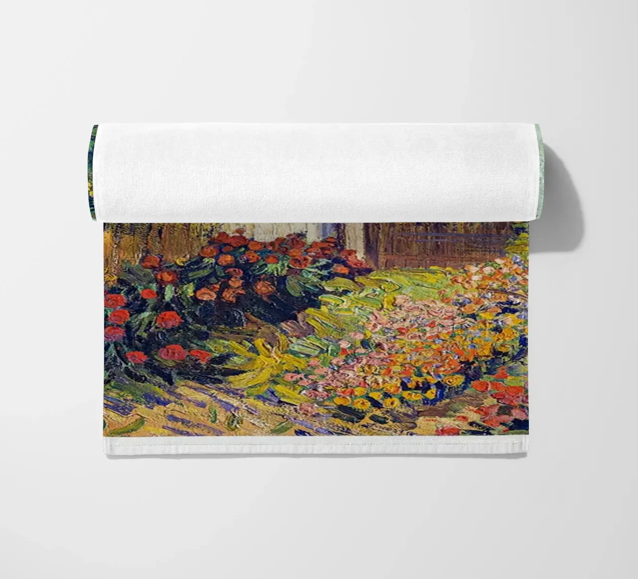 Vincent van Gogh Art Print - Paysage serviette de plage de ashcraft shop