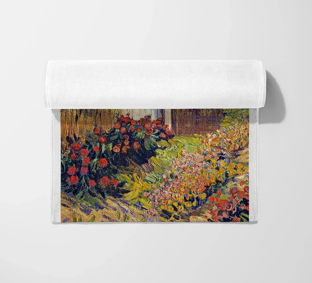 Vincent van Gogh Art Print - Paysage serviette de plage de ashcraft shop