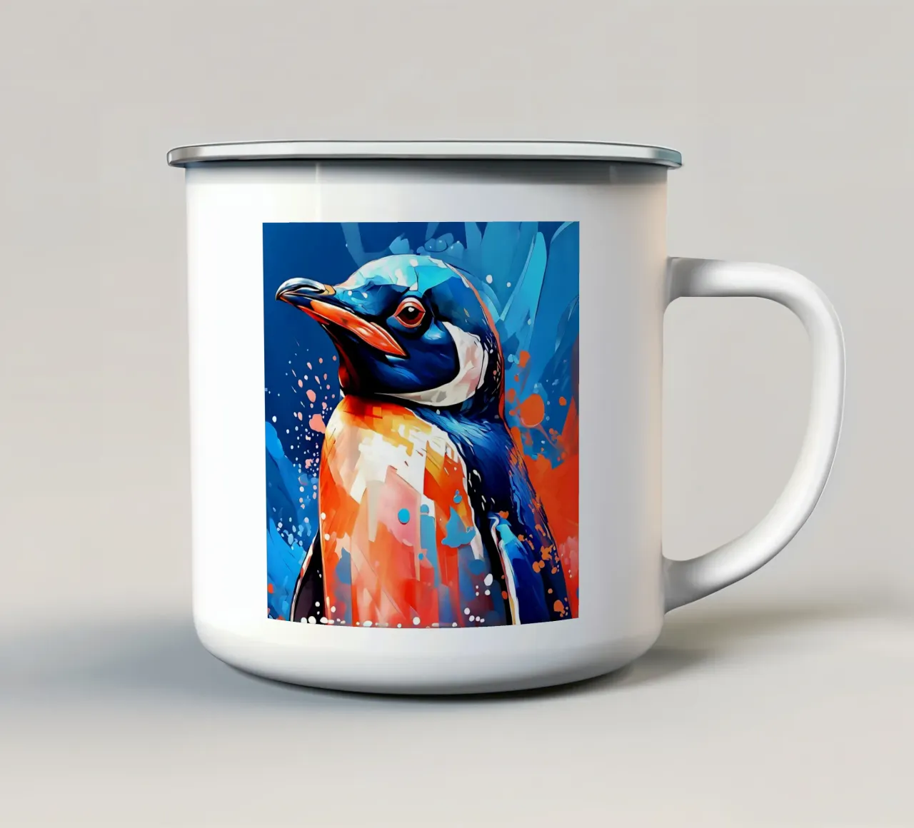 Pinguino_Stil_F_1 tazza in smalto da Tierisch bunt by LK